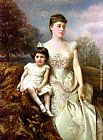 Portrait of Mrs. Drury Percy Wormald and her Son by Edward Hughes